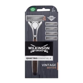 Wilkinson Sword Quattro Essential 4 Vintage Edition holicí strojek holící strojek 1 ks + náhradní hlavice 4 ks pro muže