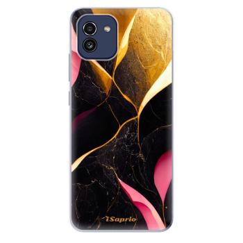 Odolné silikonové pouzdro iSaprio - Gold Pink Marble - Samsung Galaxy A03