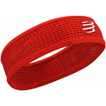 Compressport THIN HEADBAND ON/OFF Sportovní funkční čelenka, červená, velikost UNI