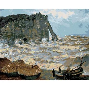 Zuty - Malování podle čísel - BOUŘLIVÉ MOŘE V ÉTRETAT (CLAUDE MONET), 80x100 cm, vypnuté plátno na r (HRAmmb08863nad)