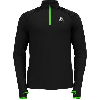 Odlo M MID LAYER 1/2 ZIP AXALP CERAMIWARM Pánská funkční střední vrstva, černá, velikost