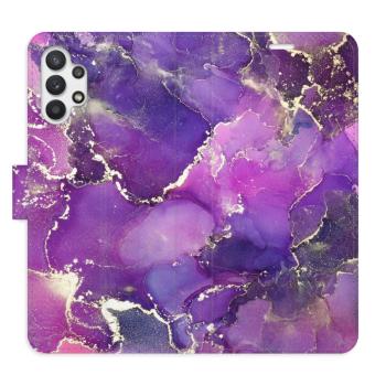 Flipové pouzdro iSaprio - Purple Marble - Samsung Galaxy A32 5G