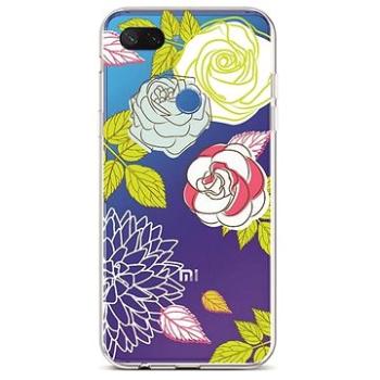 TopQ Xiaomi Mi 8 Lite silikon Abstract Roses 36510 (Sun-36510)