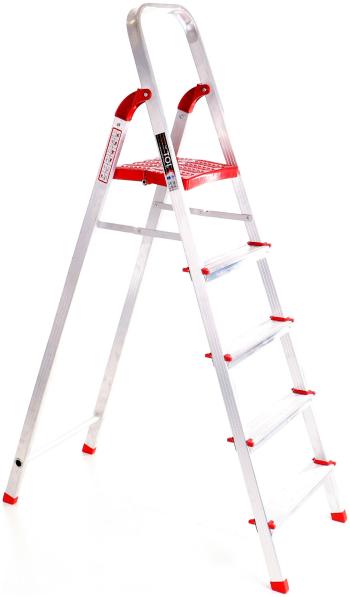 Schůdky hliníkové skládací ALU STEPS 5, 5 stupňů, nejvyšší schůdek 106 cm, nosnost 120 kg SIXTOL