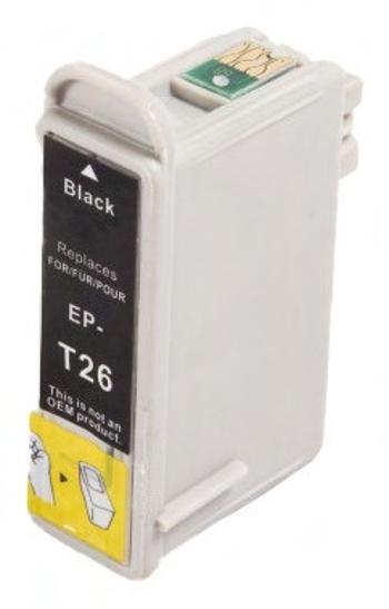 EPSON T0264 (C13T02640110) - kompatibilní cartridge, černá, 16ml