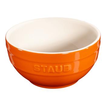 Jídelní miska 400 ml, oranžová, keramika, Staub