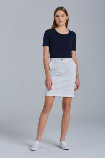 SUKNĚ GANT SLIM CLASSIC CHINO SKIRT bílá 42