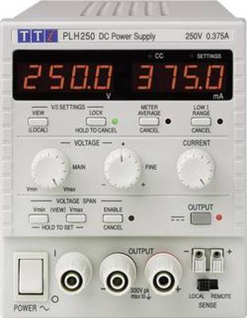 Laboratorní zdroj s nastavitelným napětím Aim TTi PLH250, 0 - 250 V, 0 - 0.375 A, 94 W, Počet výstupů: 1 x