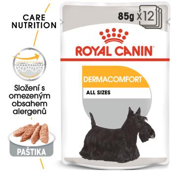 Royal Canin Dermacomfort Dog Loaf - kapsička s paštikou pro psy s problémy s kůží - 12x85g