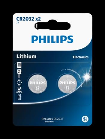 Philips CR2032P2/01B Baterie 2 ks