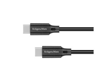 Kabel KRUGER & MATZ KM1260 Basic USB/USB-C 1m Black