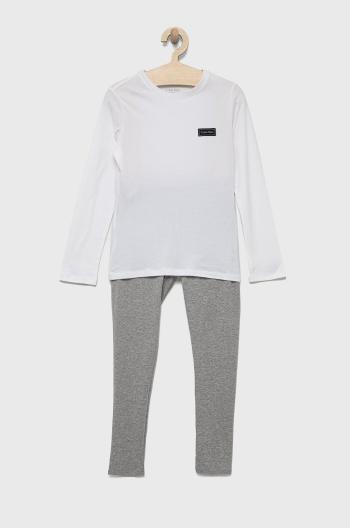 Dětské pyžamo Calvin Klein Underwear bílá barva