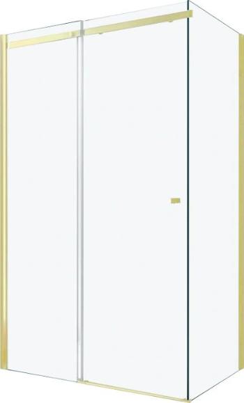 MEXEN/S OMEGA sprchový kout 100x100 cm, transparent, zlatá 825-100-100-50-00
