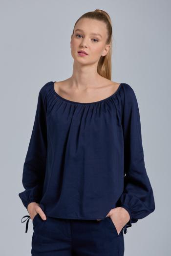 KOŠILE GANT D1. VOLUMINOUS SLEEVE BLOUSE modrá 42