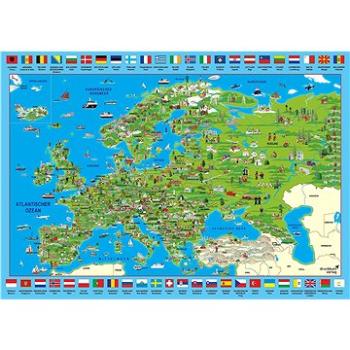 Schmidt Puzzle Ilustrovaná mapa Evropy 500 dílků (4001504583736)