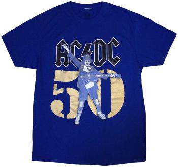 AC/DC Tričko Gold Fifty Blue XL