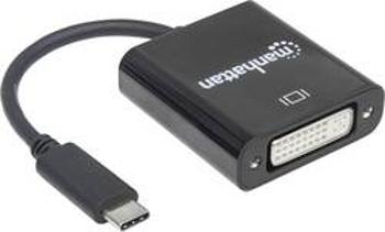 USB / DVI adaptér Manhattan 152051, černá