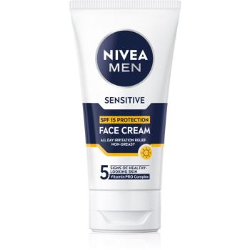 NIVEA MEN Sensitive ochranný krém pro muže SPF 15 75 ml