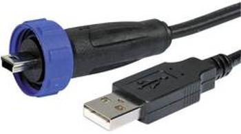 USB kabel mini USB B s IP68 <=> USB Typ A ESKA Bulgin PX0441/2M00, 2 m