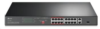 TP-Link CCTV switch TL-SL1218P (16x100Mb/s, 1xGbE uplink, 1xGbE/1xSFP combo uplink, 16xPoE+, 150W)