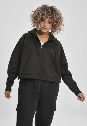 Urban Classics Ladies Oversized Short Raglan Zip Hoody black - 3XL