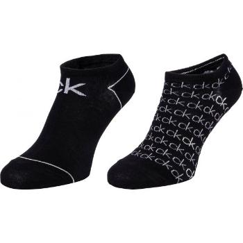 Calvin Klein WOMEN LINER 2P REPEAT LOGO CALLIE Dámské ponožky, černá, velikost UNI