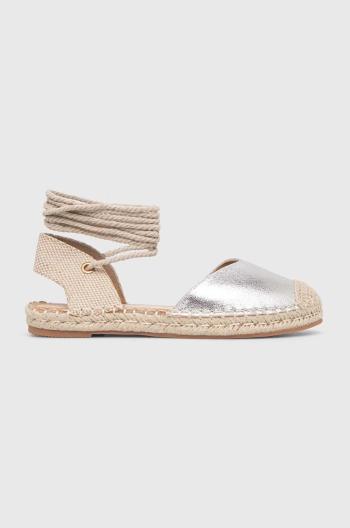 Espadrilky Answear Lab stříbrná barva