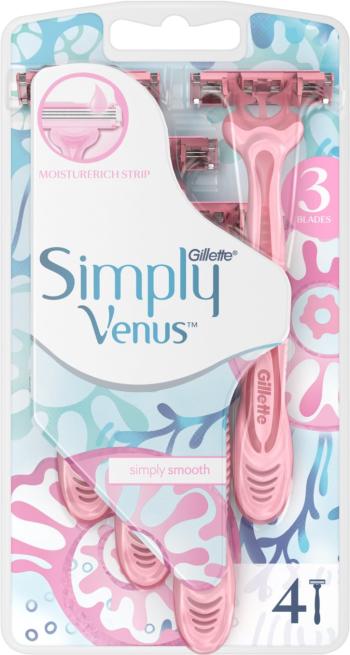 Gillette Simply Venus 3 Jednorázová holítka 4 ks