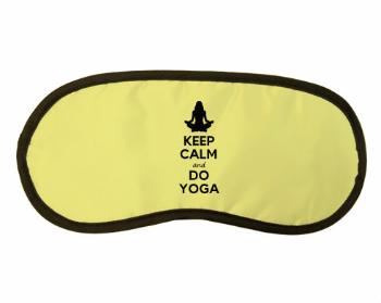 Maska na spaní - škraboška Keep calm and do yoga