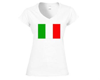 Dámské tričko V-výstřih Itálie
