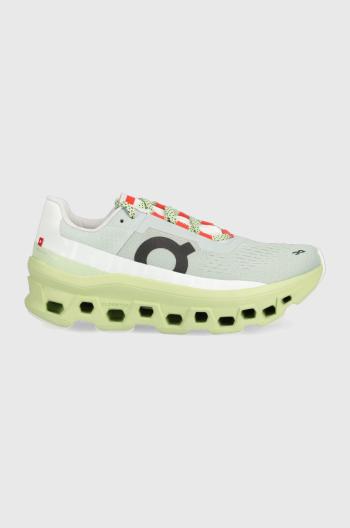 Běžecké boty On-running Cloudmonster zelená barva