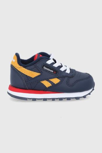 Dětské boty Reebok Classic CL LTHR G58365 tmavomodrá barva