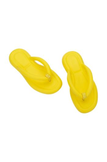 Žabky Melissa Flip Flop Free Ad dámské, žlutá barva, na plochém podpatku