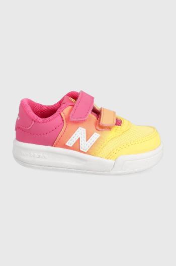 Dětské boty New Balance fialová barva