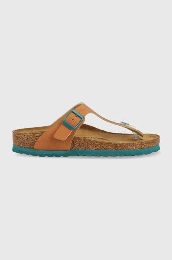 Dětské žabky Birkenstock Gizeh hnědá barva