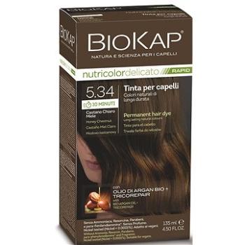 BIOKAP Delicato Rapid Barva na vlasy - 5.34 Medově kaštanová 135 ml (8030243021151)