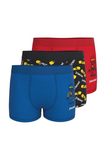 Dětské boxerky Lego Wear (3-pak) červená barva