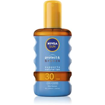 Nivea Sun Protect & Bronze olej na opalování podporující zhnědnutí SPF 30 200 ml