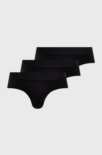 Spodní prádlo Superdry (3-pack) černá barva