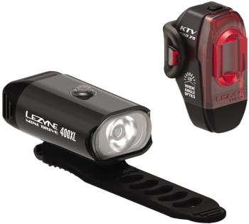 Lezyne Mini Drive 400 / KTV Pro Pair Black Front 400 lm / Rear 75 lm Cyklistické světlo