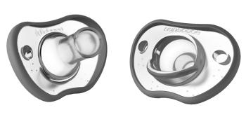 Nanobébé Flexy dudlík - šedá 0-3m 2 ks