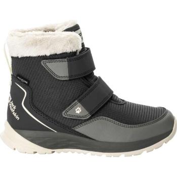 Jack Wolfskin POLAR WOLF TEXAPORE MID VC K Dětská zimní obuv, černá, velikost