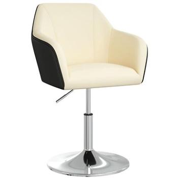 Barová židle krémovočerná umělá kůže, 339500 (339500)