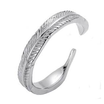 Šperky4U Ocelový prsten peříčko - velikost 57 - OPR1887-57