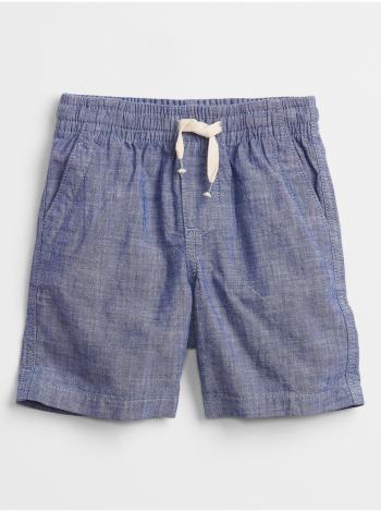 Modré klučičí dětské kraťasy chambray pull-on shorts