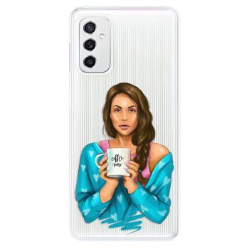 Odolné silikonové pouzdro iSaprio - Coffe Now - Brunette - Samsung Galaxy M52 5G