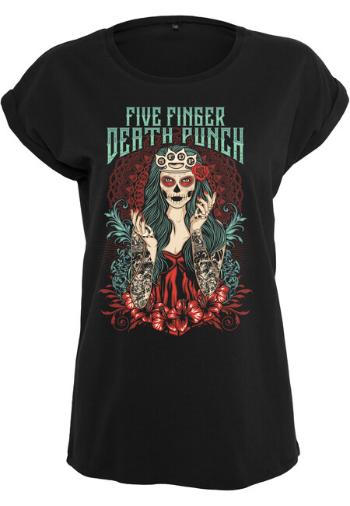 Mr. Tee Ladies Five Finger Deathpunch Lady Muerta  Tee black - L