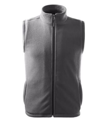 MALFINI Fleecová vesta Next - Ocelově šedá | XL