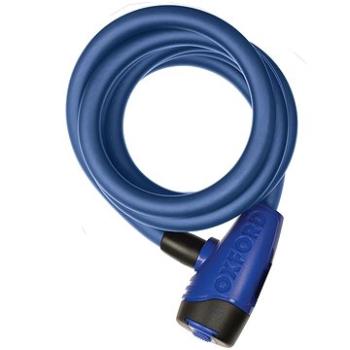 OXFORD zámek CABLE12, (modrý, průměr lanka 12 mm, délka 1,8 m) (LK247)