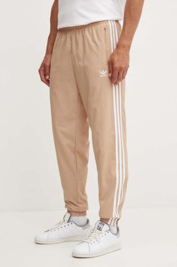 Tepláky adidas Originals béžová barva, s aplikací, IZ2417